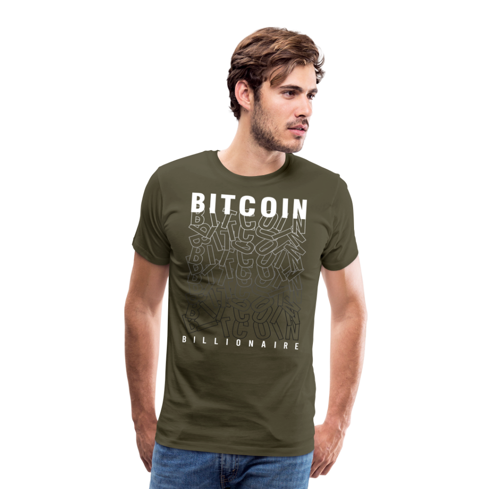 Bitcoin Krypto 18 Premium T-Shirt Herren - Khaki