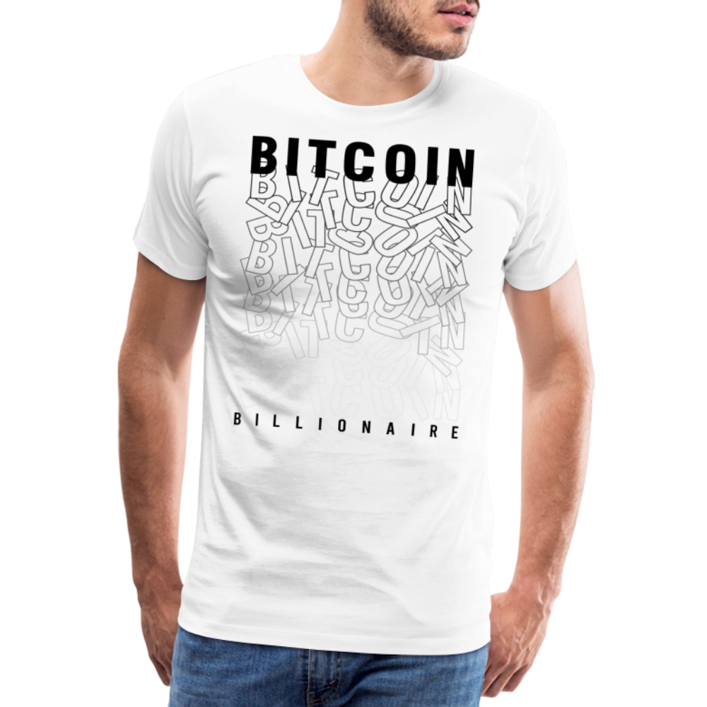 Bitcoin Krypto 18 white Premium T-Shirt Herren - Weiß