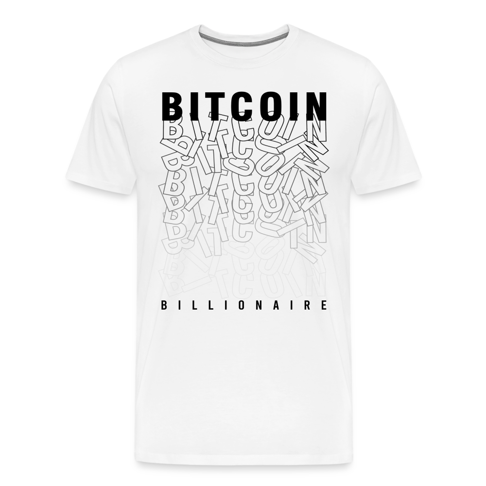 Bitcoin Krypto 18 white Premium T-Shirt Herren - Weiß