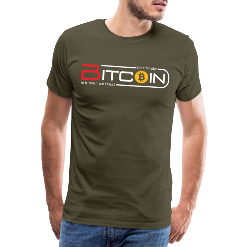 Bitcoin Krypto 19 Premium T-Shirt Herren - Khaki