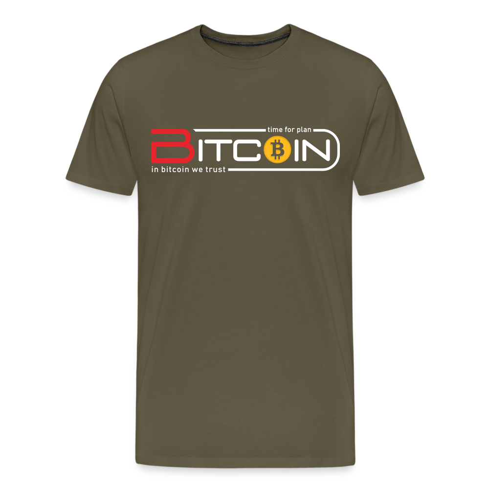 Bitcoin Krypto 19 Premium T-Shirt Herren - Khaki