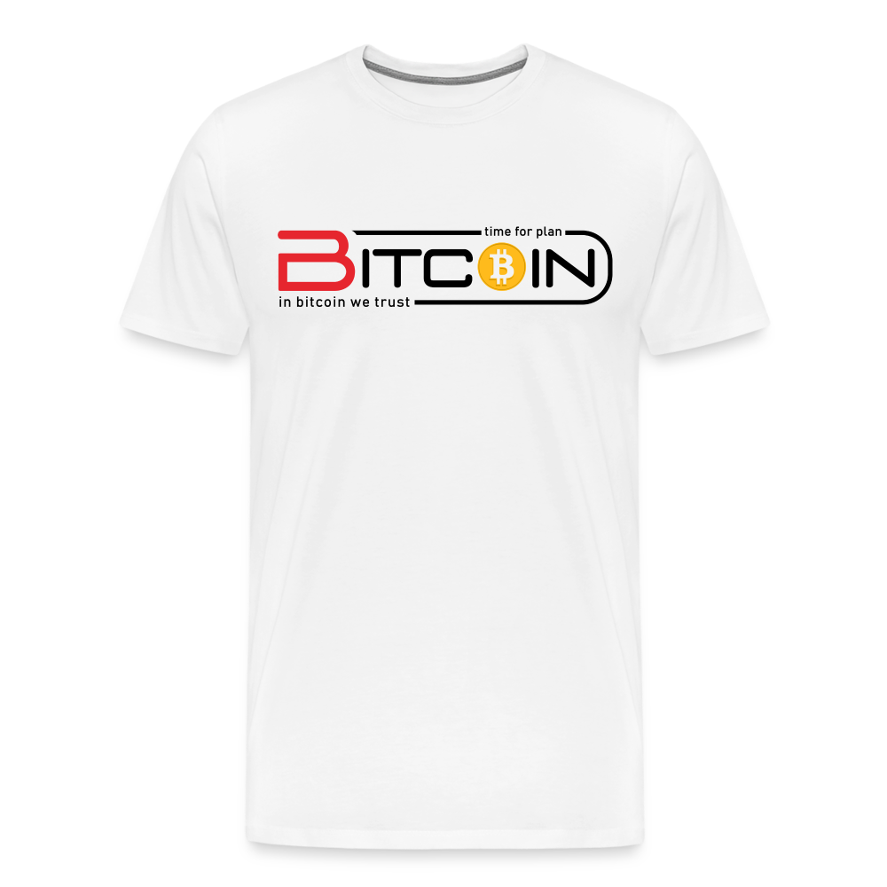 Bitcoin Krypto 19 white Premium T-Shirt Herren - Weiß