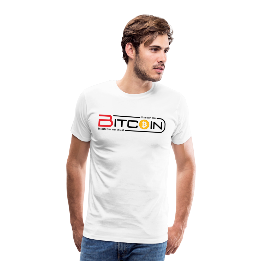 Bitcoin Krypto 19 white Premium T-Shirt Herren - Weiß