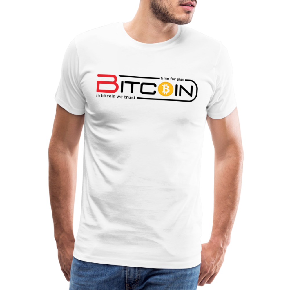 Bitcoin Krypto 19 white Premium T-Shirt Herren - Weiß