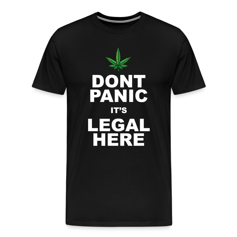 Cannabis legal Bong Hanfblatt Weed lustiges Premium T-Shirt Herren - Schwarz