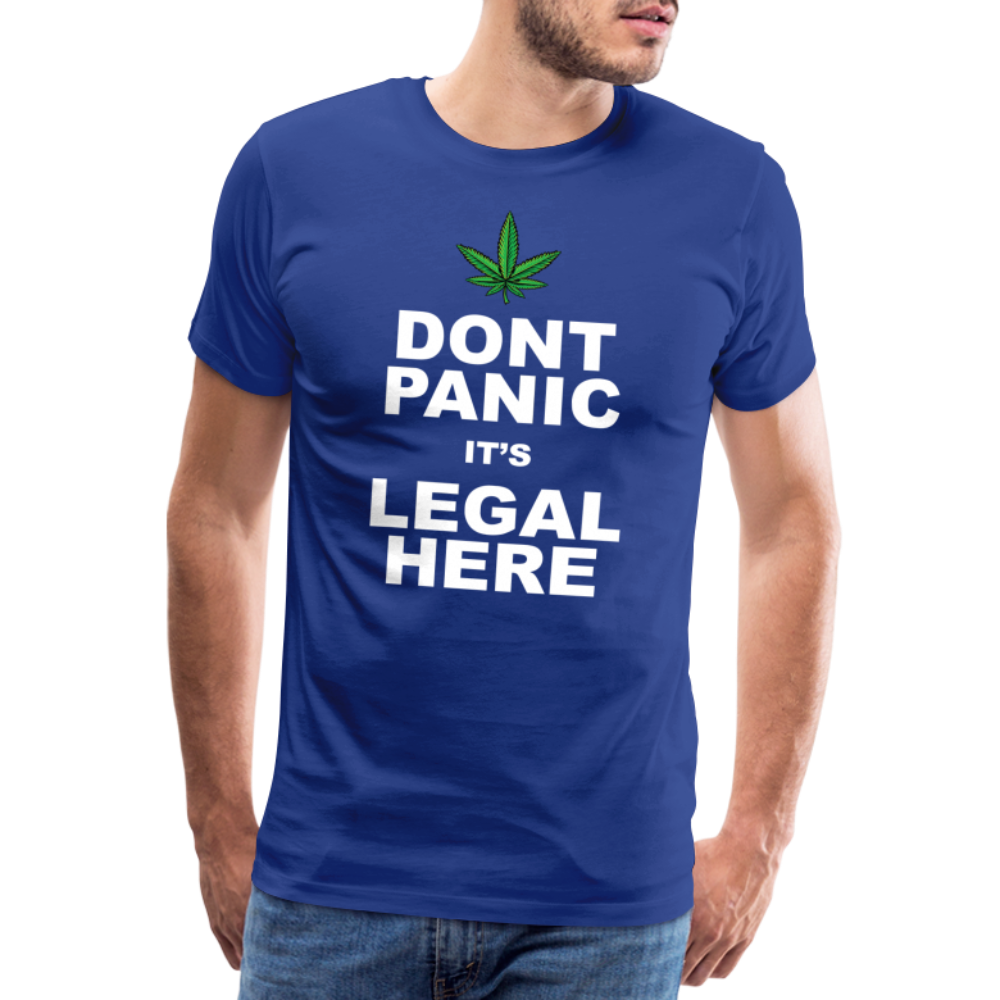 Cannabis legal Bong Hanfblatt Weed lustiges Premium T-Shirt Herren - Königsblau