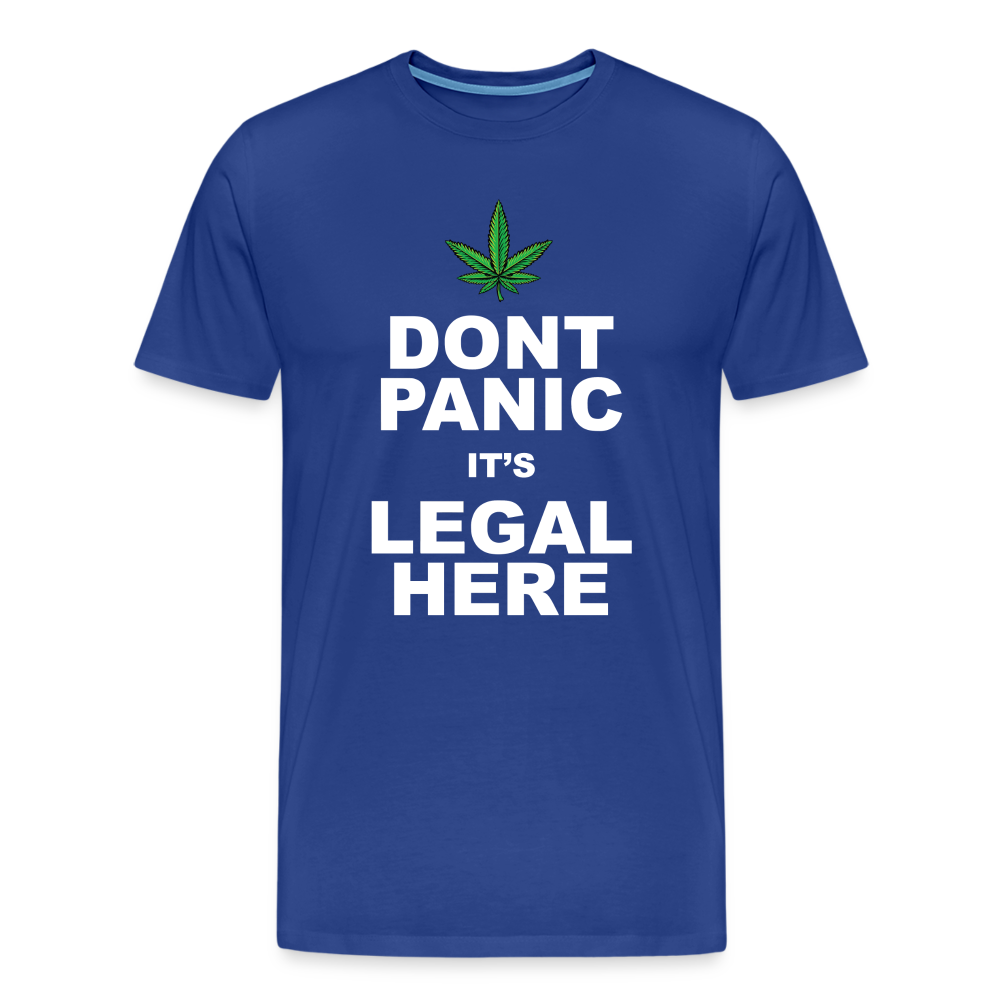 Cannabis legal Bong Hanfblatt Weed lustiges Premium T-Shirt Herren - Königsblau