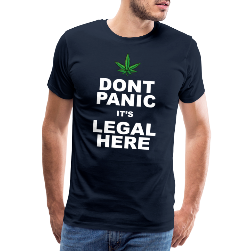 Cannabis legal Bong Hanfblatt Weed lustiges Premium T-Shirt Herren - Navy