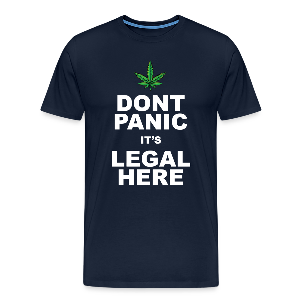Cannabis legal Bong Hanfblatt Weed lustiges Premium T-Shirt Herren - Navy