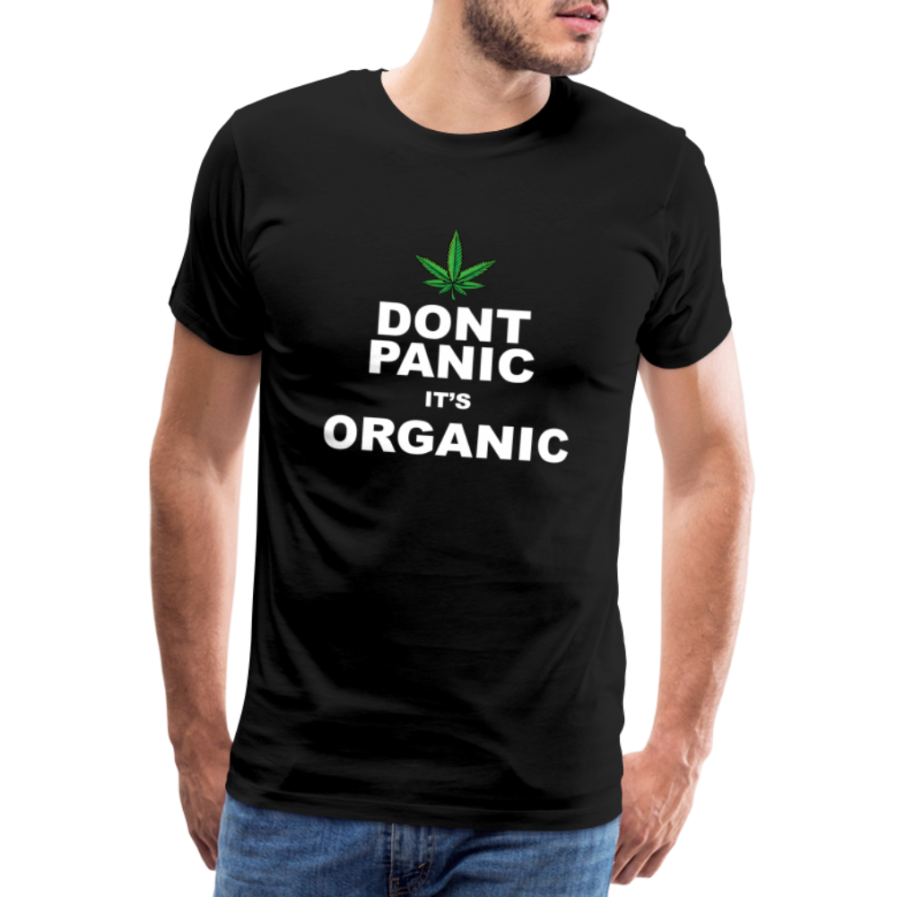 Cannabis its Organic Bong Hanfblatt Weed lustiges Premium T-Shirt Herren - Schwarz