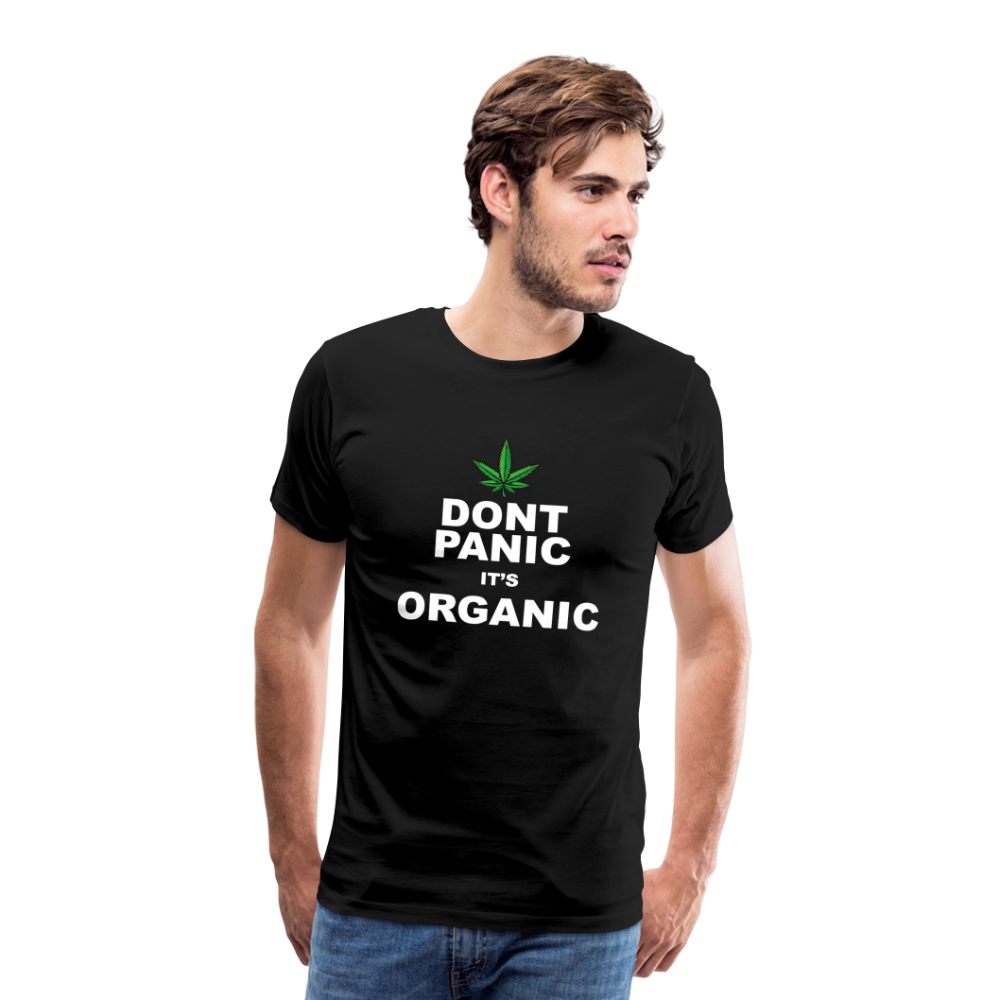 Cannabis its Organic Bong Hanfblatt Weed lustiges Premium T-Shirt Herren - Schwarz