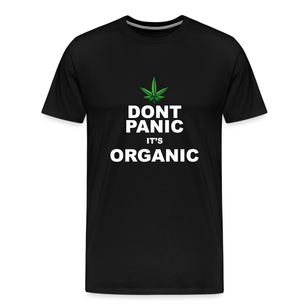 Cannabis its Organic Bong Hanfblatt Weed lustiges Premium T-Shirt Herren - Schwarz