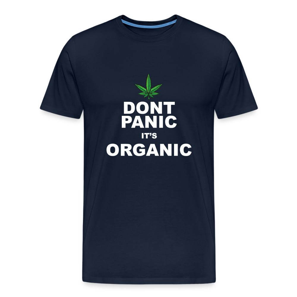 Cannabis its Organic Bong Hanfblatt Weed lustiges Premium T-Shirt Herren - Navy