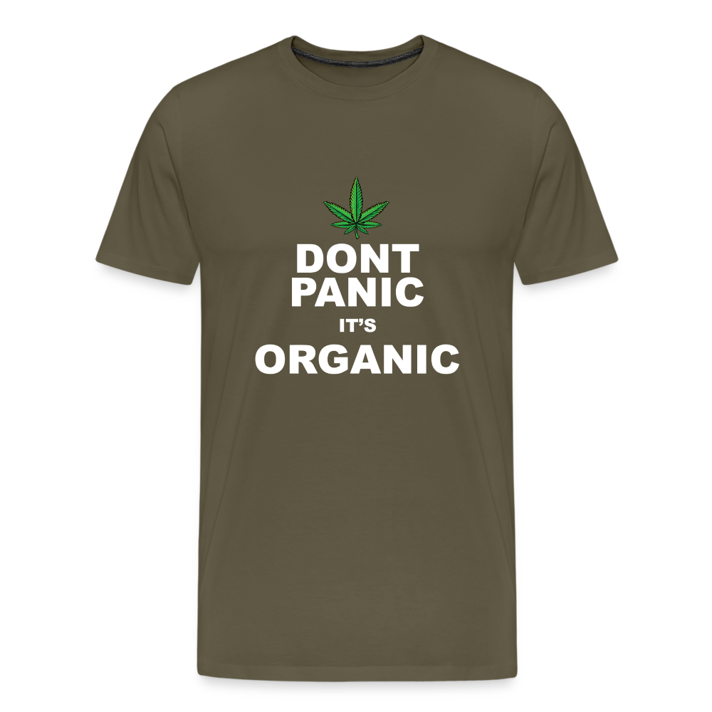 Cannabis its Organic Bong Hanfblatt Weed lustiges Premium T-Shirt Herren - Khaki