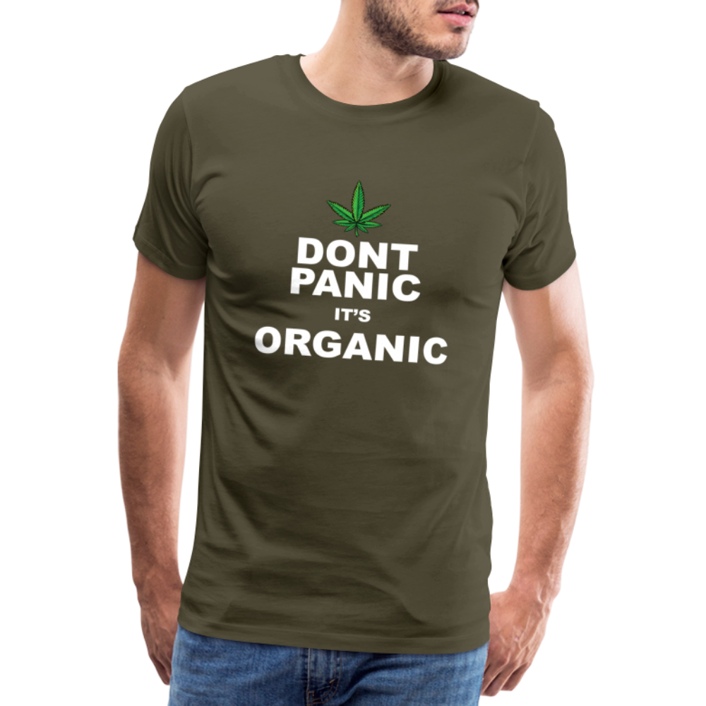 Cannabis its Organic Bong Hanfblatt Weed lustiges Premium T-Shirt Herren - Khaki