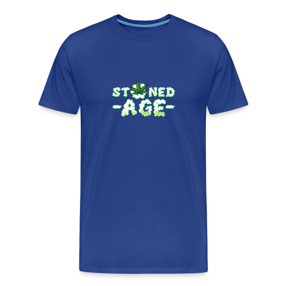 Cannabis Stoned Age Bong Hanfblatt Weed lustiges Premium T-Shirt Herren - Königsblau