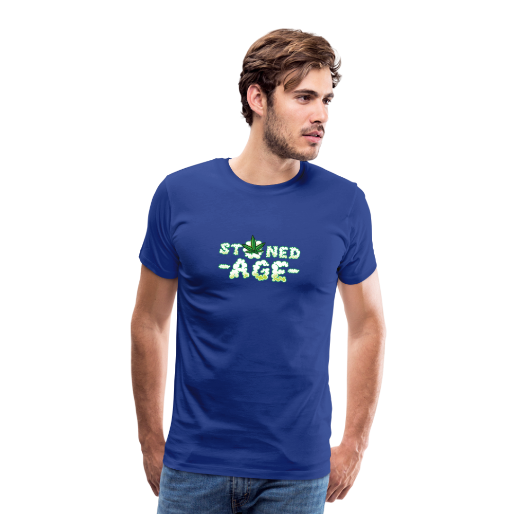 Cannabis Stoned Age Bong Hanfblatt Weed lustiges Premium T-Shirt Herren - Königsblau