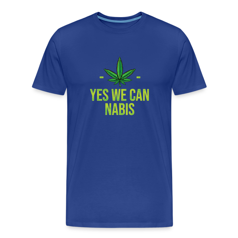 Yes we Cannabis Bong Hanfblatt Weed lustiges Premium T-Shirt Herren - Königsblau