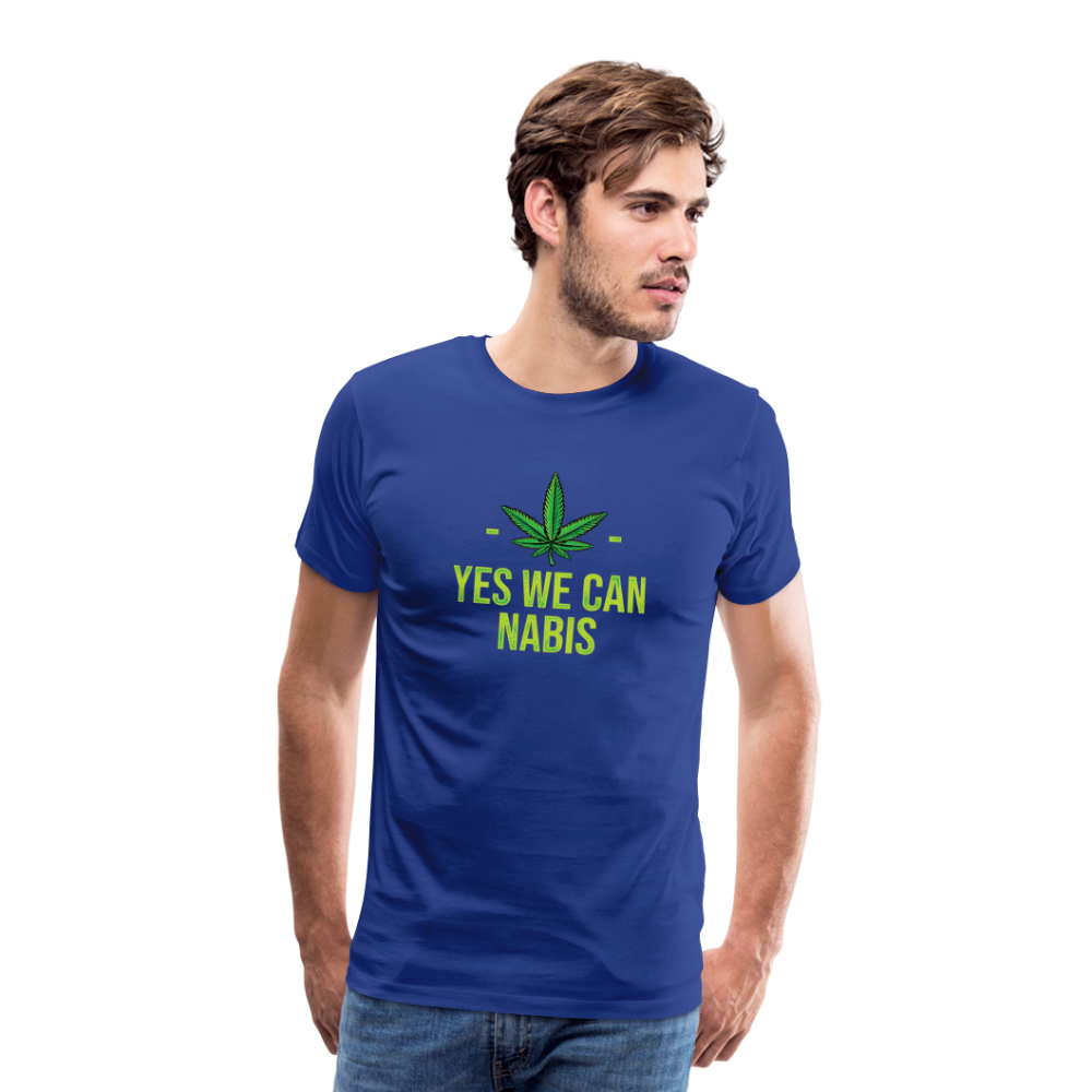 Yes we Cannabis Bong Hanfblatt Weed lustiges Premium T-Shirt Herren - Königsblau