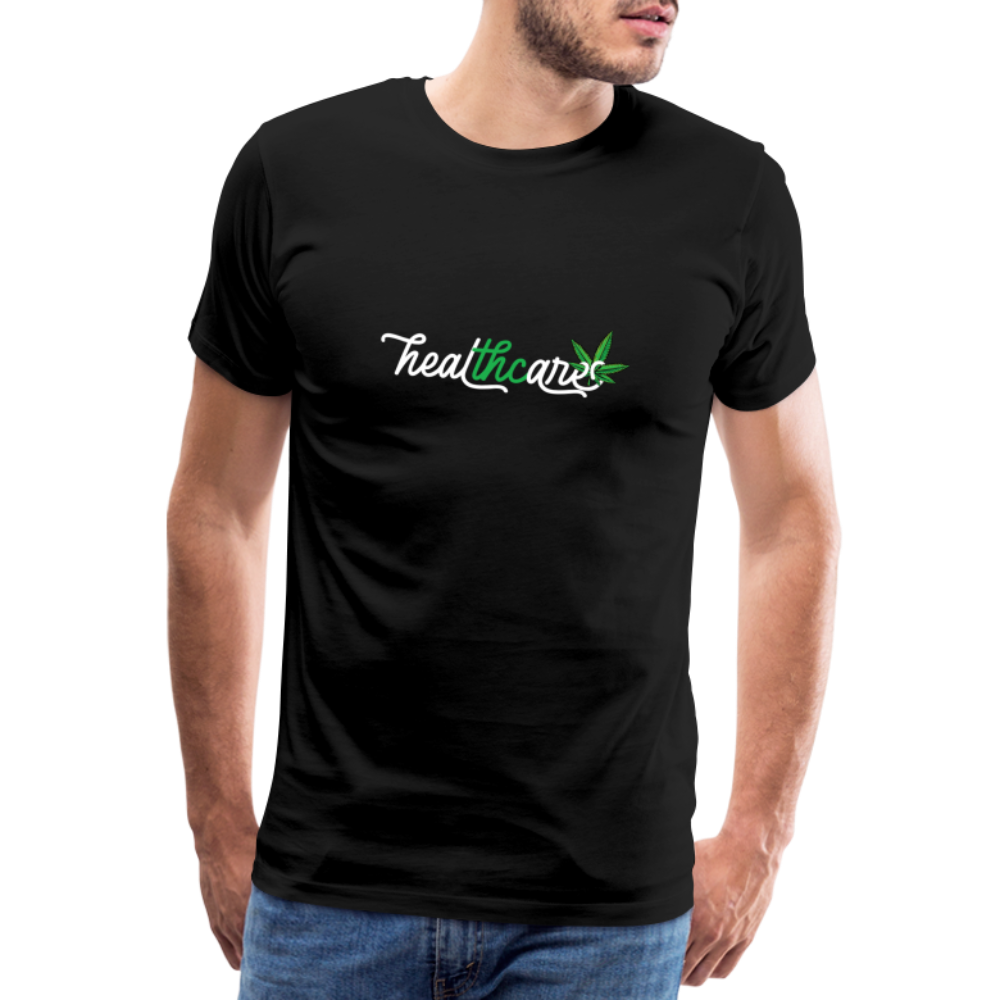 Cannabis heat Bong Hanfblatt Weed lustiges Premium T-Shirt Herren - Schwarz