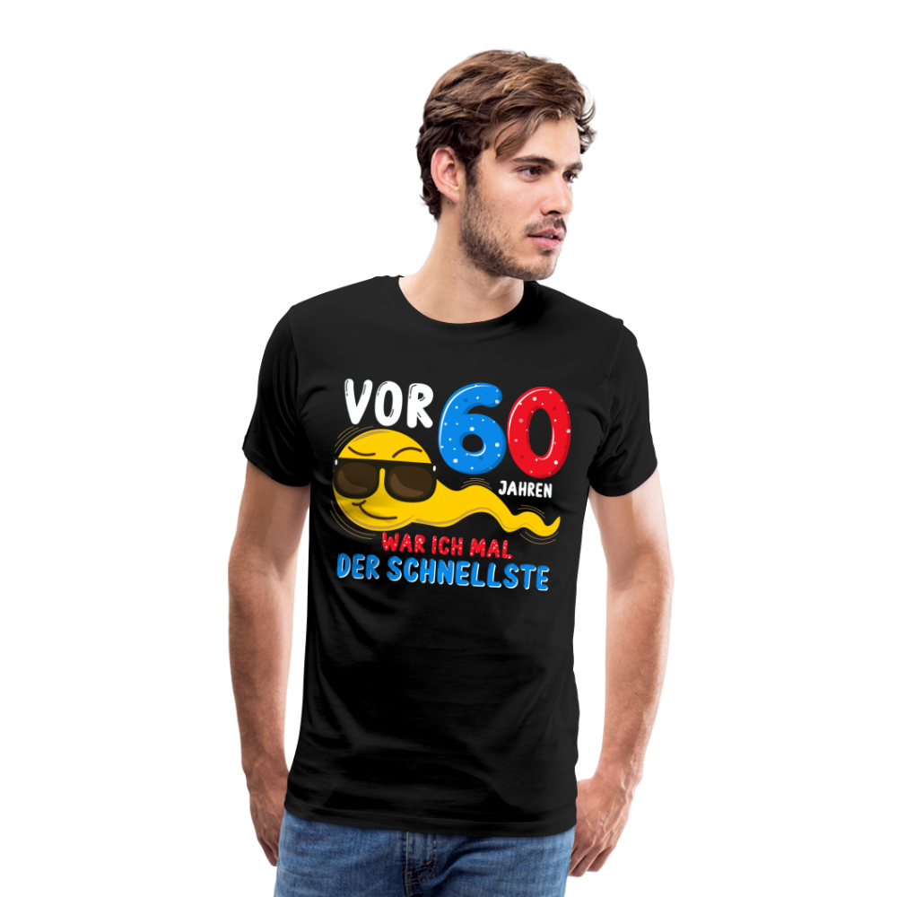 vor 60 Jahren lustiges Premium T-Shirt Herren - Schwarz