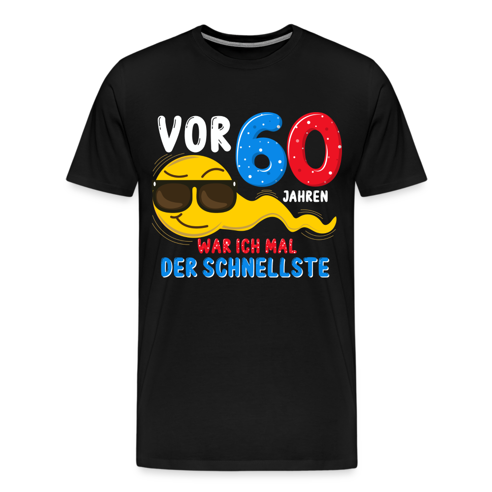 vor 60 Jahren lustiges Premium T-Shirt Herren - Schwarz