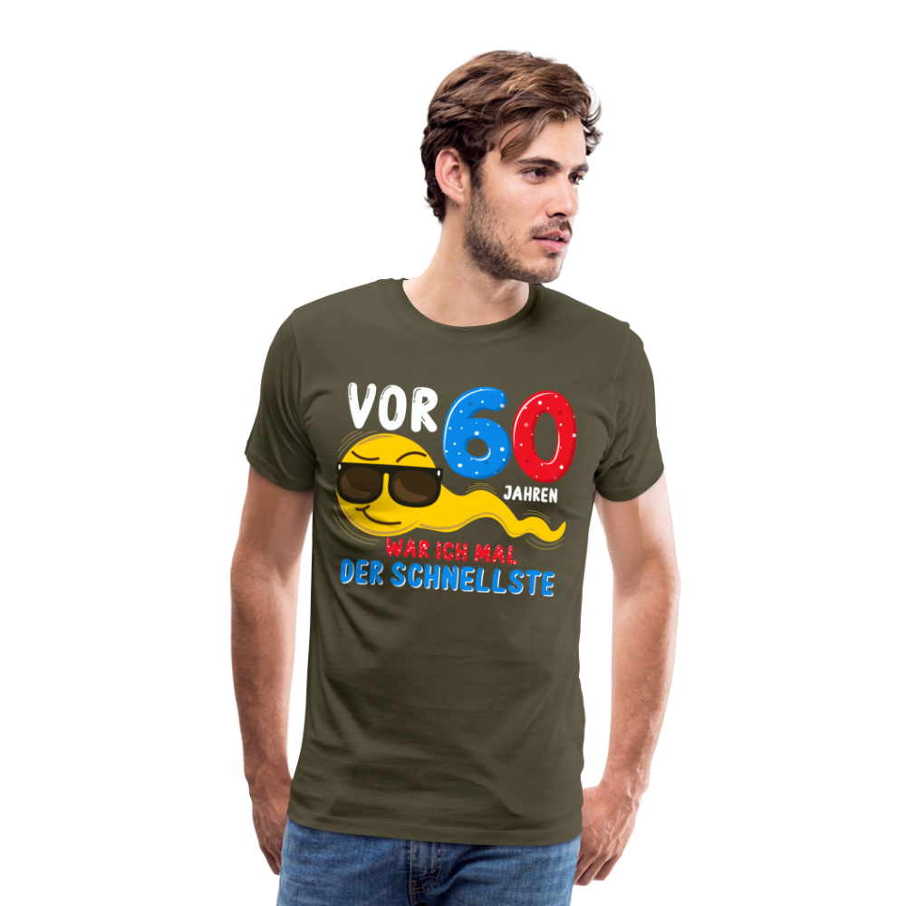vor 60 Jahren lustiges Premium T-Shirt Herren - Khaki
