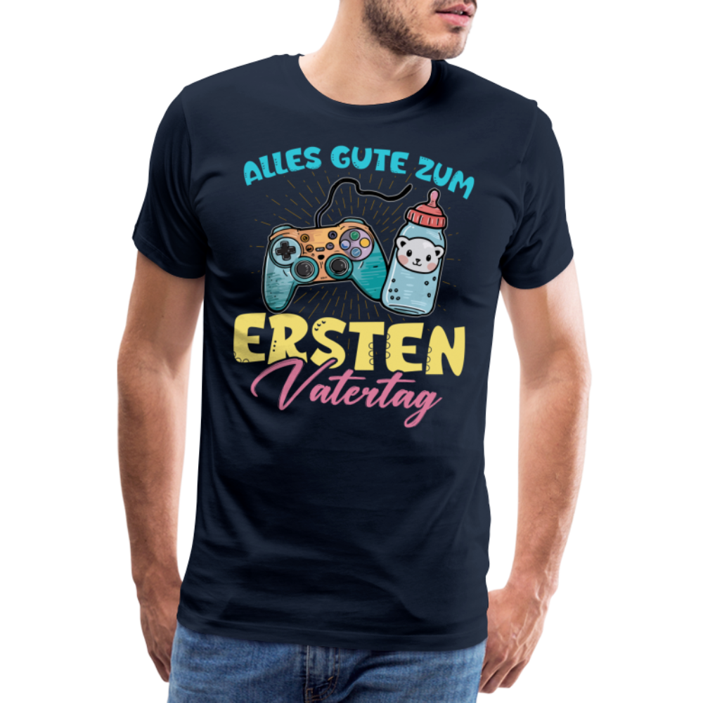 1 Vatertag lustiges Premium T-Shirt Herren - Navy