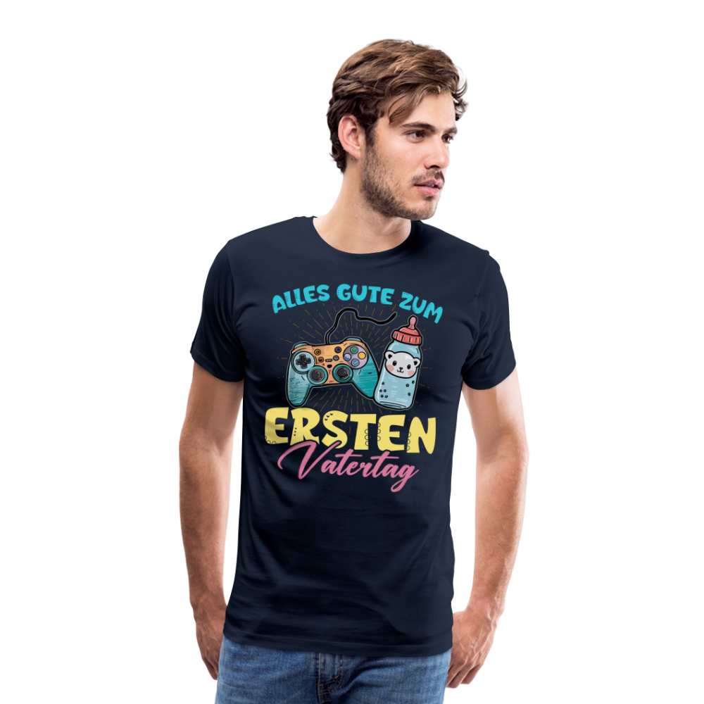 1 Vatertag lustiges Premium T-Shirt Herren - Navy