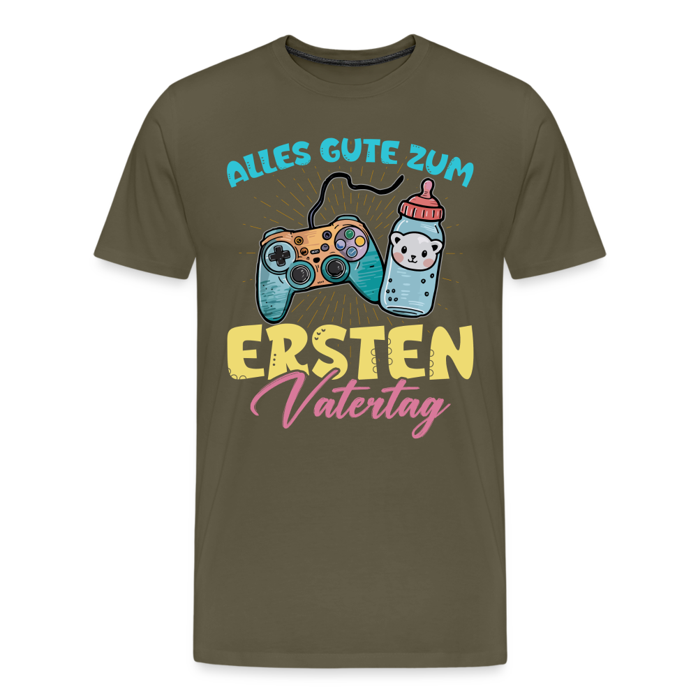 1 Vatertag lustiges Premium T-Shirt Herren - Khaki