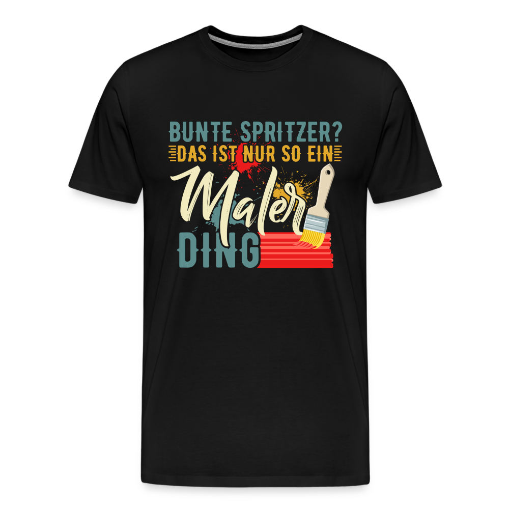 Maler Ding lustiges Premium T-Shirt Herren - Schwarz