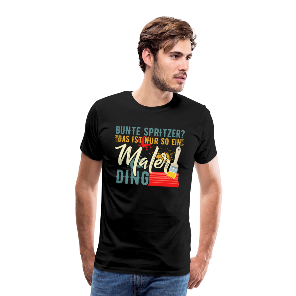 Maler Ding lustiges Premium T-Shirt Herren - Schwarz