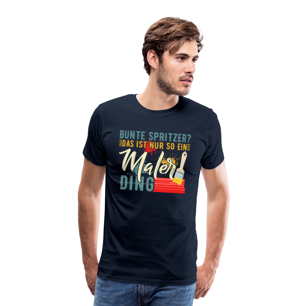Maler Ding lustiges Premium T-Shirt Herren - Navy