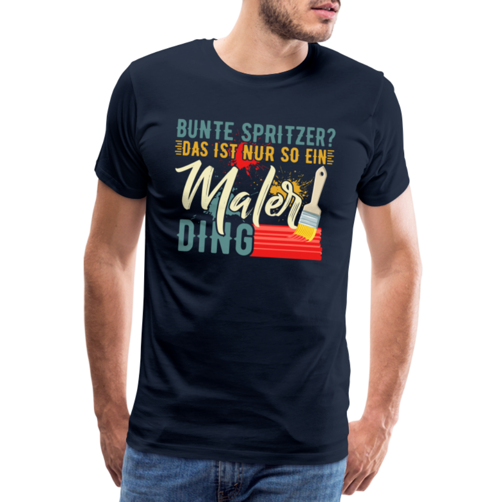 Maler Ding lustiges Premium T-Shirt Herren - Navy