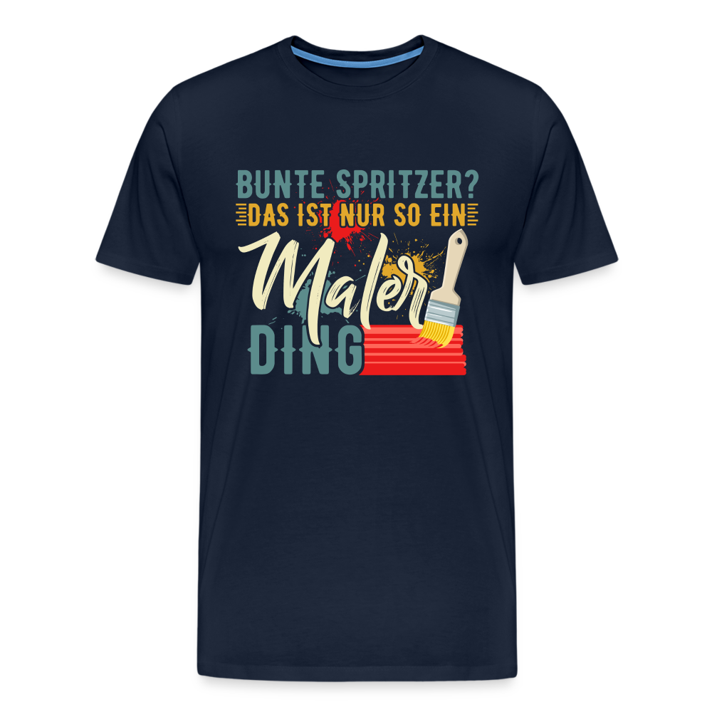 Maler Ding lustiges Premium T-Shirt Herren - Navy