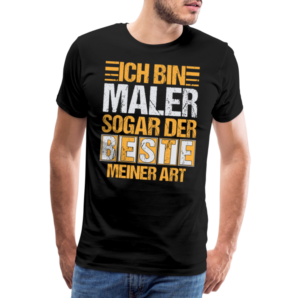 Ich bin Maler lustiges Premium T-Shirt Herren - Schwarz