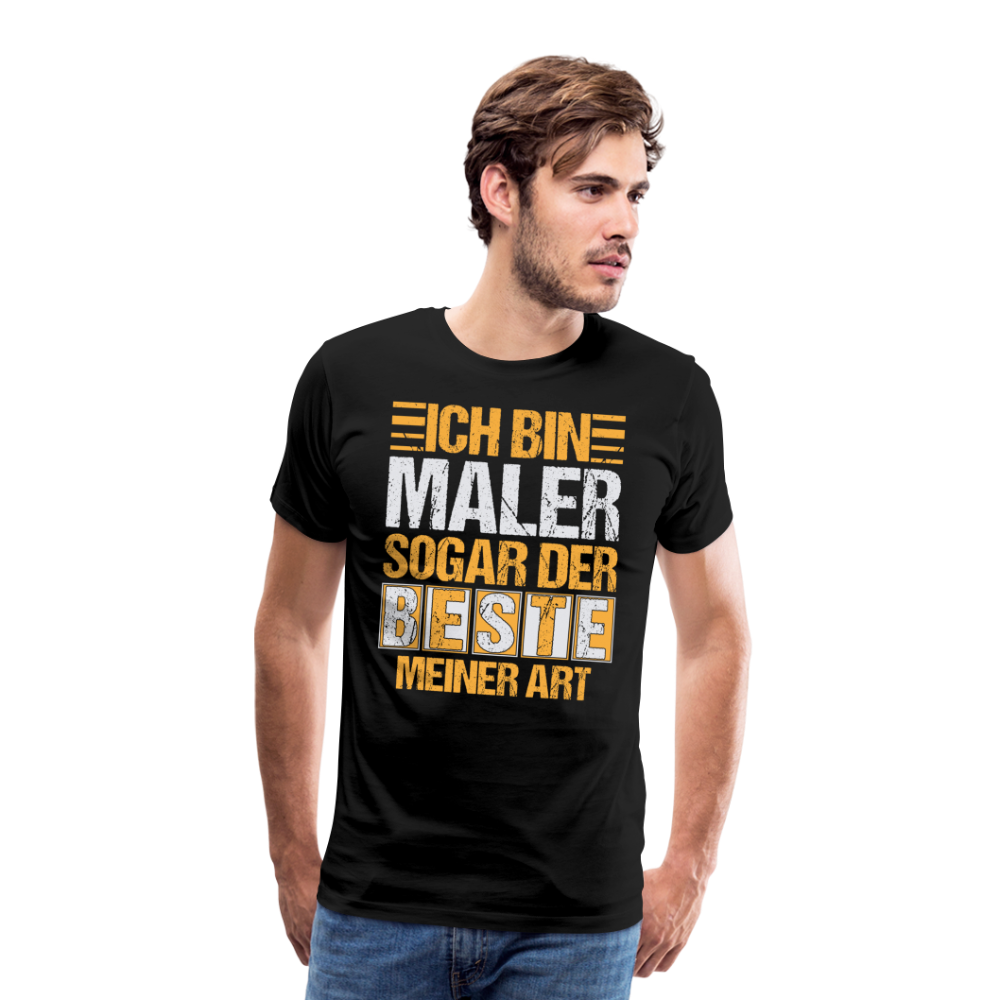 Ich bin Maler lustiges Premium T-Shirt Herren - Schwarz