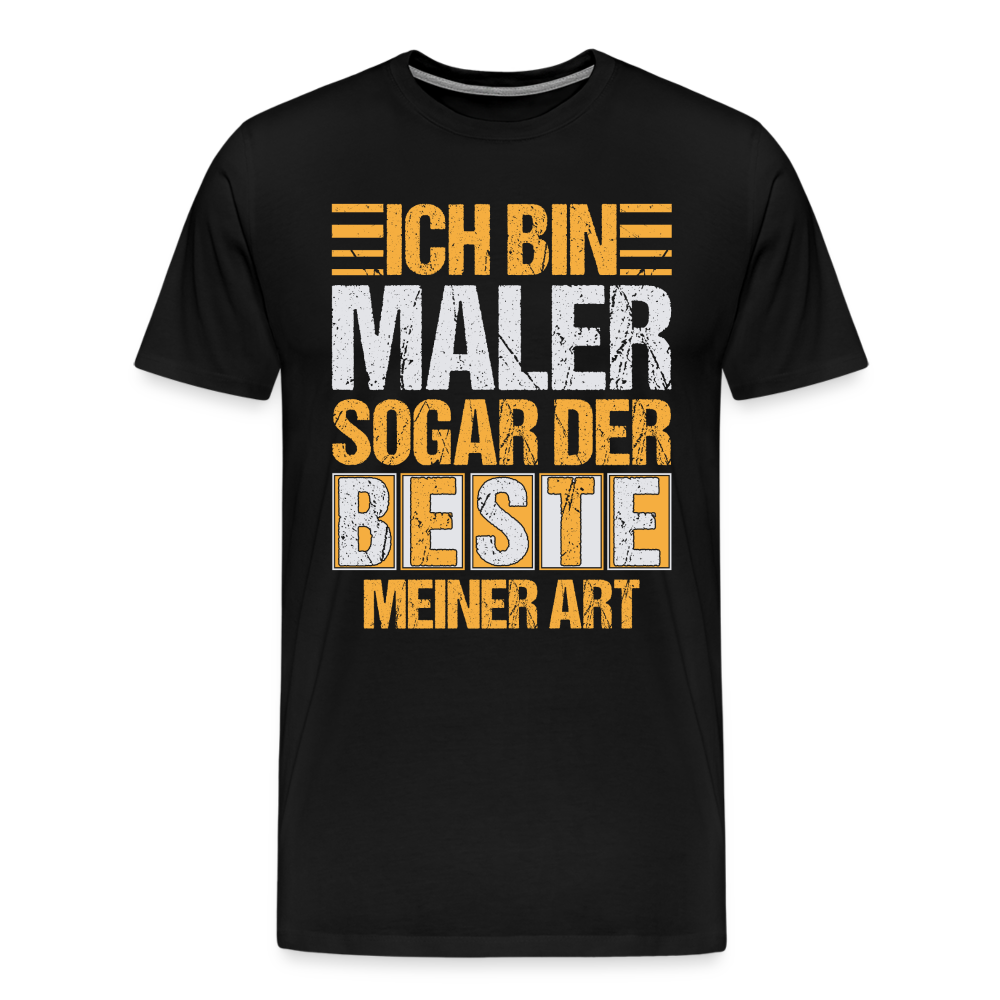 Ich bin Maler lustiges Premium T-Shirt Herren - Schwarz