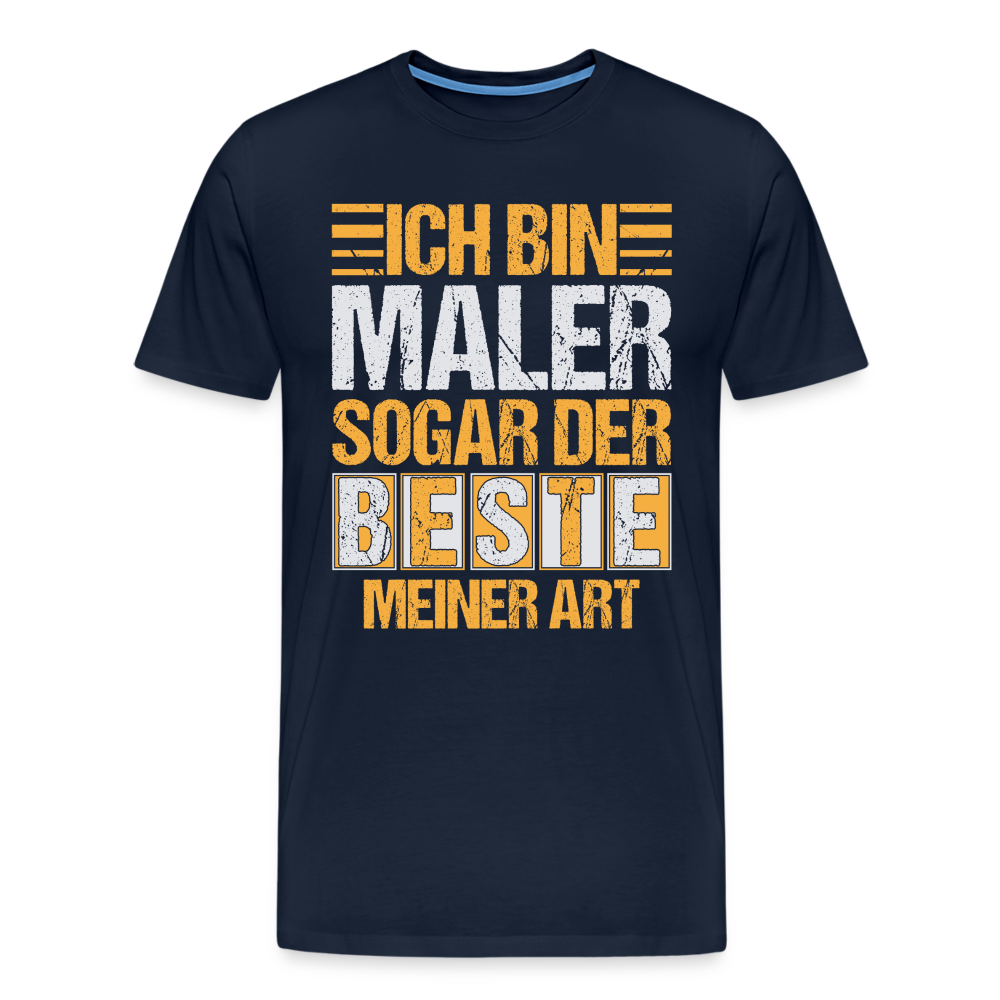 Ich bin Maler lustiges Premium T-Shirt Herren - Navy