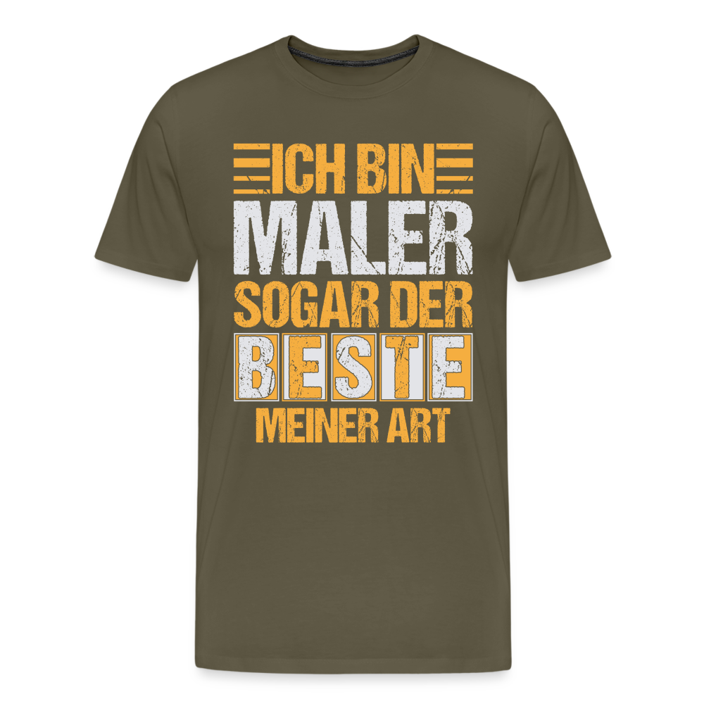 Ich bin Maler lustiges Premium T-Shirt Herren - Khaki