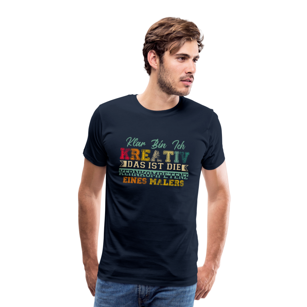 Maler Kreativ Kernkompetenz lustiges Premium T-Shirt Herren - Navy