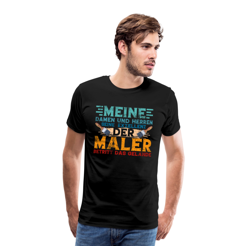 Maler Exzellenz lustiges Premium T-Shirt Herren - Schwarz