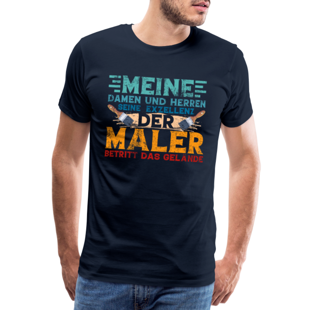 Maler Exzellenz lustiges Premium T-Shirt Herren - Navy