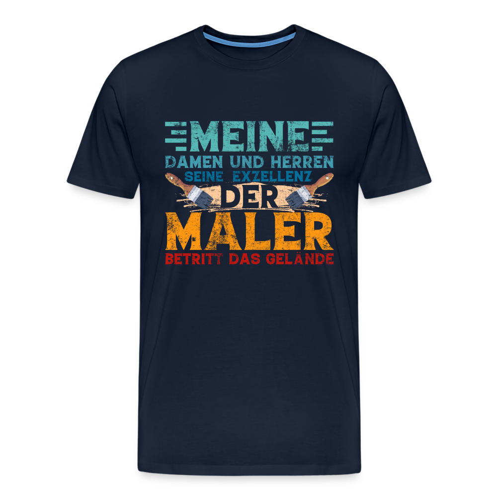 Maler Exzellenz lustiges Premium T-Shirt Herren - Navy