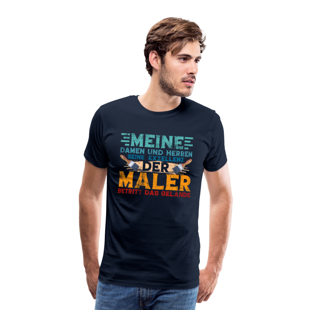 Maler Exzellenz lustiges Premium T-Shirt Herren - Navy