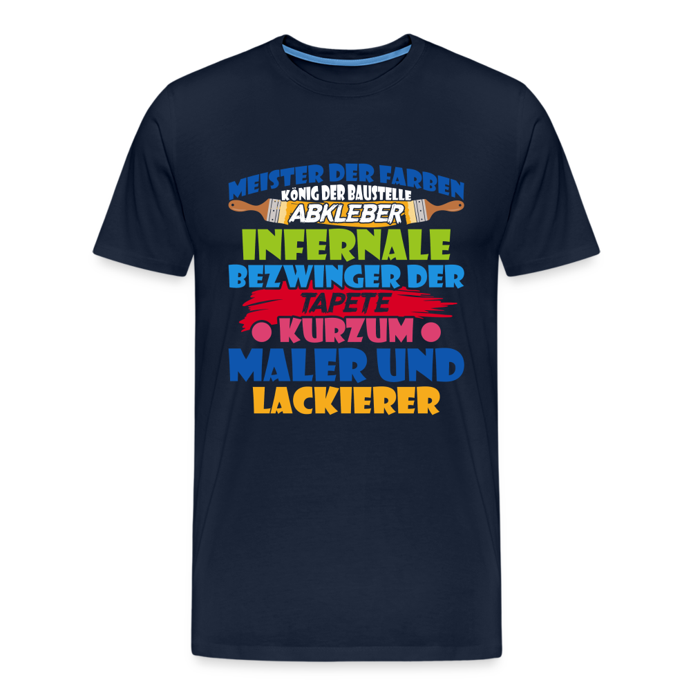 Maler Meister der Farben lustiges Premium T-Shirt Herren - Navy