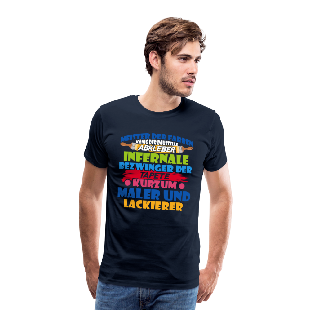 Maler Meister der Farben lustiges Premium T-Shirt Herren - Navy