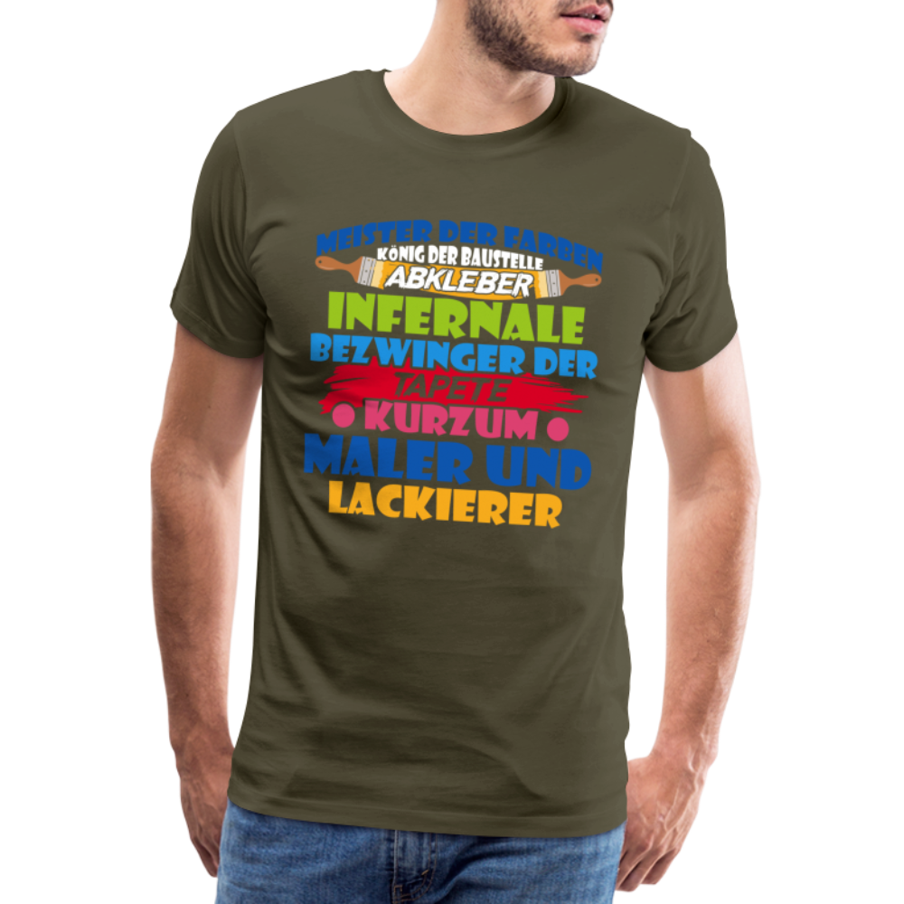 Maler Meister der Farben lustiges Premium T-Shirt Herren - Khaki