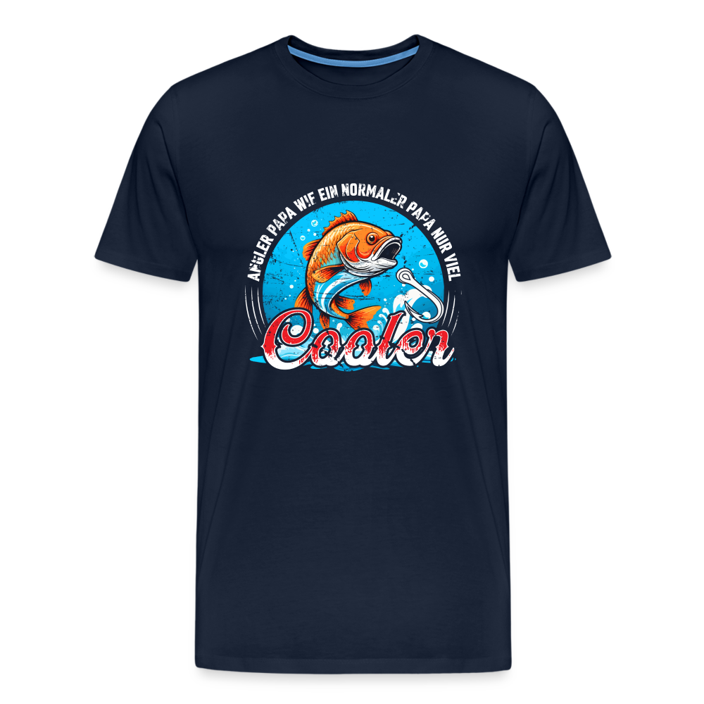 Angler Papa lustiges Premium T-Shirt Herren - Navy