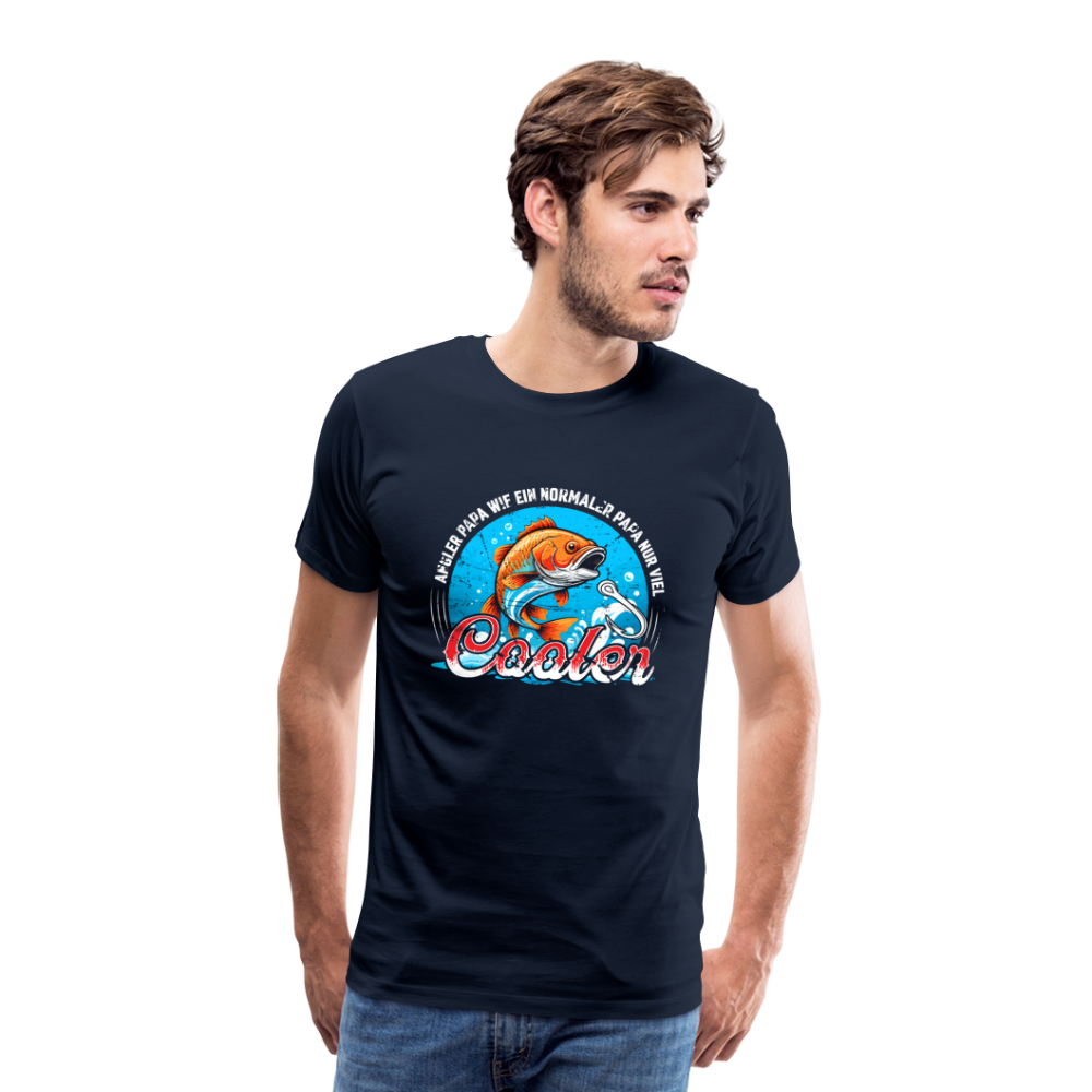 Angler Papa lustiges Premium T-Shirt Herren - Navy